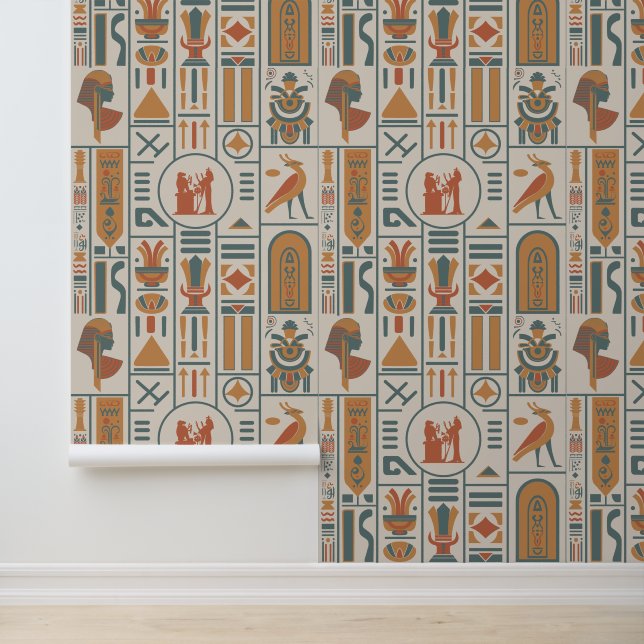 Papel Pintado Jeroglíficos de Egipto (Solicitud)