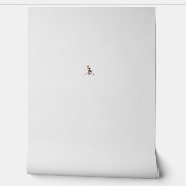Papel Pintado Jersey Navideño Feo Perro Boxer Blanco Divertido  (Desenrollar)