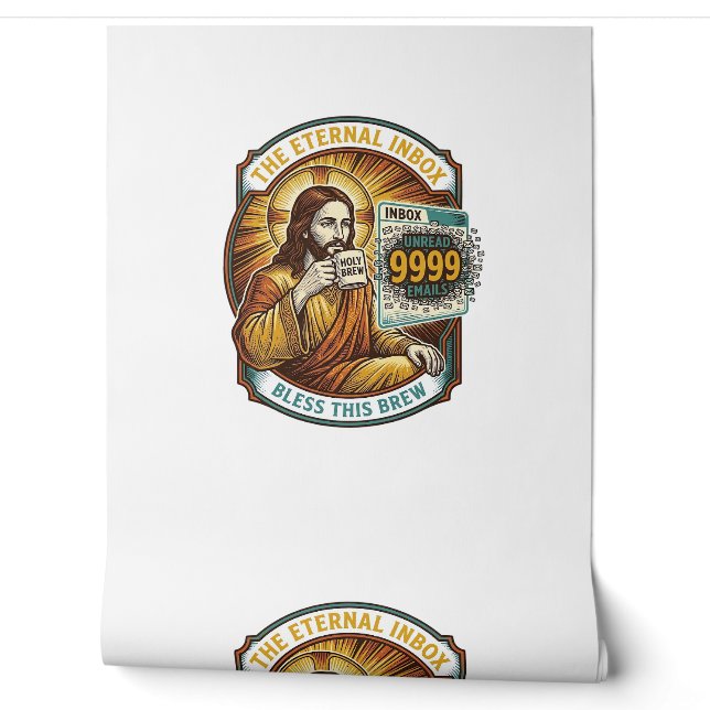 Papel Pintado Jesús 9999 correos electrónicos no leídos Bandeja  (Desenrollar)