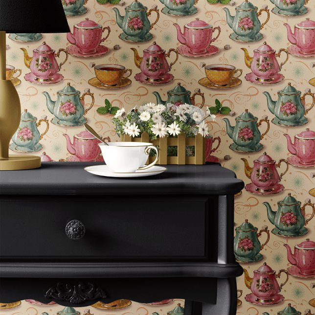 Papel Pintado Juego de té vintage (Subido por el creador)