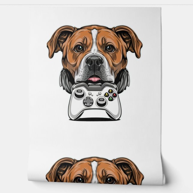 Papel Pintado Jugador de perros - Videojuego (Desenrollar)