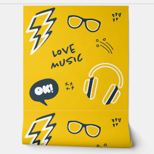Papel Pintado Jugador urbano, música de amor