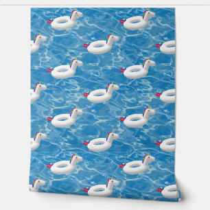 Papel Pintado Juguete de piscina de unicornio