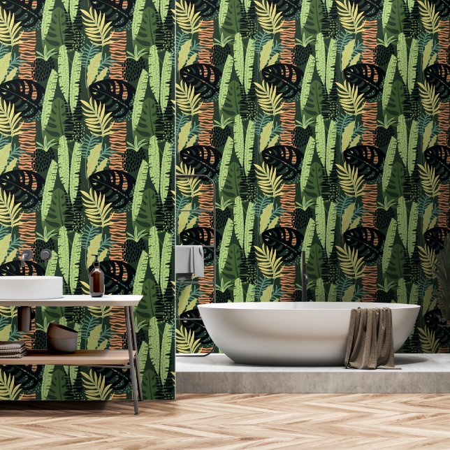 Papel Pintado Jungla tropical 8 (Baño)