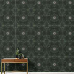 Papel Pintado Kaleidoscope de fondo negro de estrella de dew