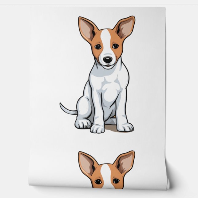Papel Pintado Kawaii Basenji Puppy (Desenrollar)