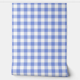 Papel Pintado Kawaii Blue Gingham Check Green Buffalo Plaid