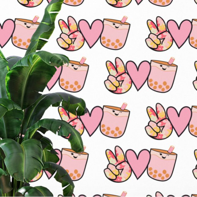 Papel Pintado Kawaii Boba Tea de burbuja (Subido por el creador)