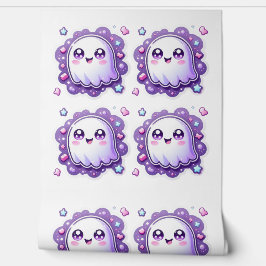 Papel Pintado Kawaii Ghost Wallpaper Decoración Cute Pastel Hall