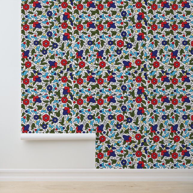 Papel Pintado Khalil Hebron Inspiración cerámica de Oriente Medi (Solicitud)