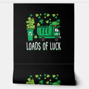 Papel Pintado Kids St Patricks Day Garbage Truck Load Of Luck to