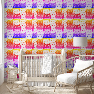 Papel Pintado Kitty Kat Kaleidoscope