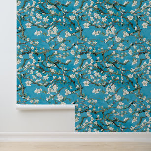 Papel Pintado Klimt,Almond tree, Art,Painting Tourquise
