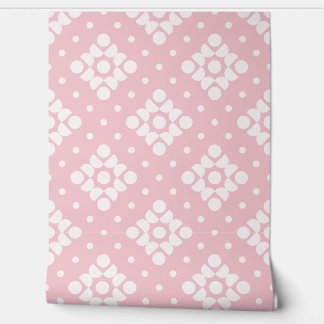 Papel Pintado (L) 2502222A Retro Dotty Diamond Pink Background