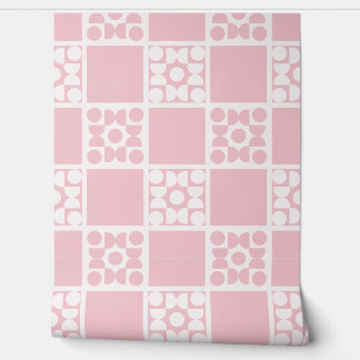 Papel Pintado (L) 2502223A Retro Geometric Tiles Pink