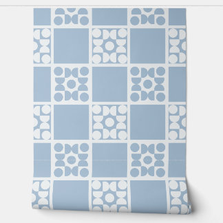 Papel Pintado (L) 2502223B Retro Geometric Tiles Blue