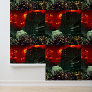 Papel Pintado La escalofriante apocalía zombie de SlipperyJoe
