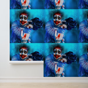 Papel Pintado La figura siniestra de payaso de Halloween de Slip