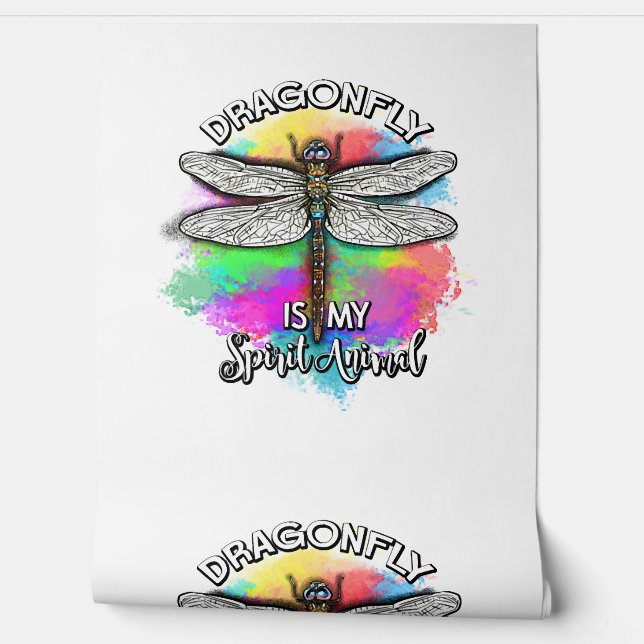 Papel Pintado La libélula es mi animal espiritual (Desenrollar)