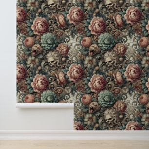 Papel Pintado La maldición del botánico - floral gótica victoria
