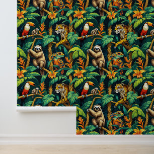 Papel Pintado La selva tropical amazónica se rompe