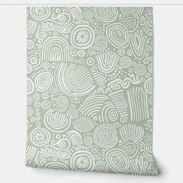 Papel Pintado La serenidad de los sabios: Doodle caprichoso