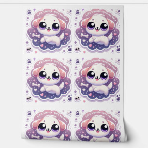 Papel Pintado La vida es mejor con Paw Kawaii, amante de las mas