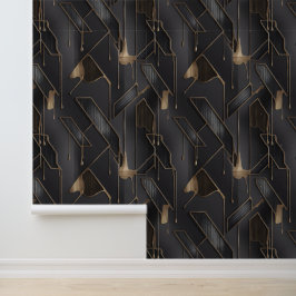 Papel Pintado Laberinto Moderno No. 3 (Metálico) Luxury