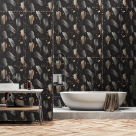 Papel Pintado Laberinto Moderno (Pintura Metálica) De Lujo