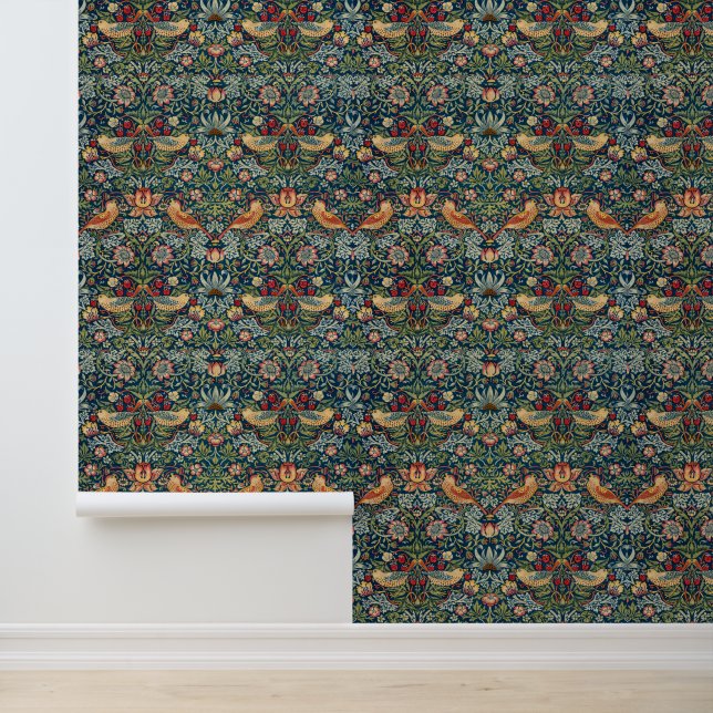 Papel Pintado Ladrón de fresa por William Morris (Solicitud)