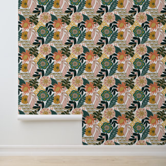 Papel Pintado Las hojas del Boho Florals