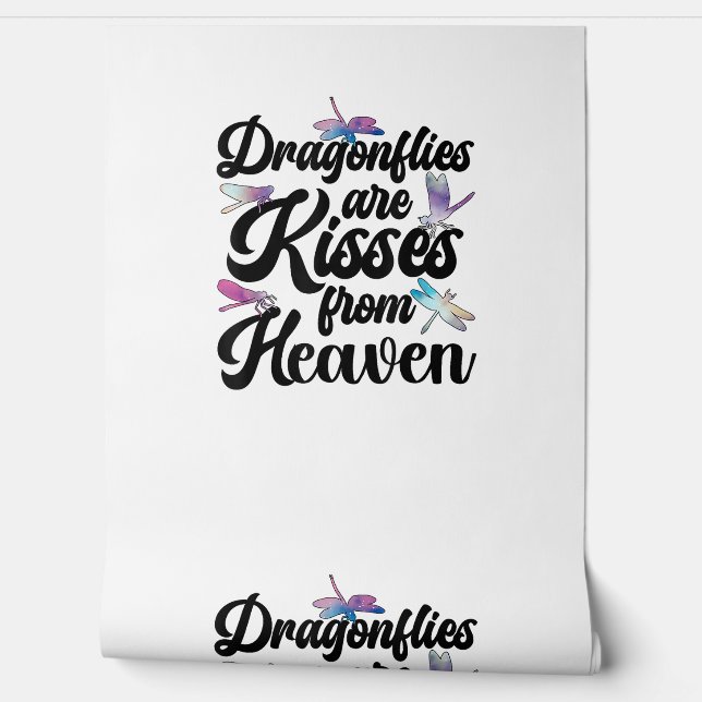 Papel Pintado Las libélulas son besos del amor de la mosca Drago (Desenrollar)