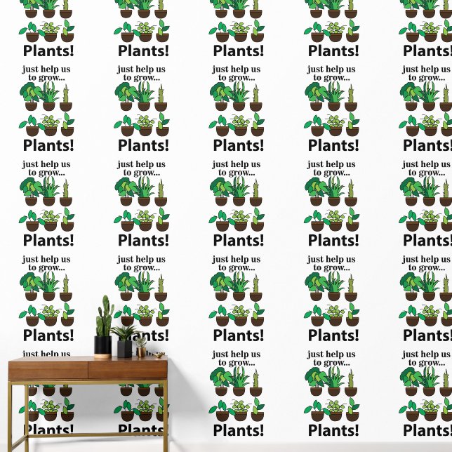 Papel Pintado Las Plantas Simplemente Nos Ayudan A Crecer Planta (Pasillo)