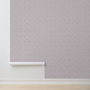 Papel Pintado Lavanda suave con Damasco blanco