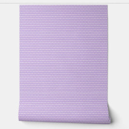 Papel Pintado Lavanda y patrón de polkadots blancos