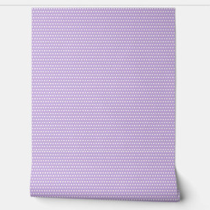 Papel Pintado Lavanda y patrón de polkadots blancos