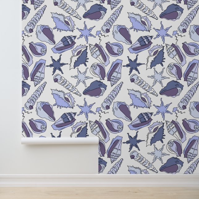 Papel Pintado Lavendar Seashells (Solicitud)