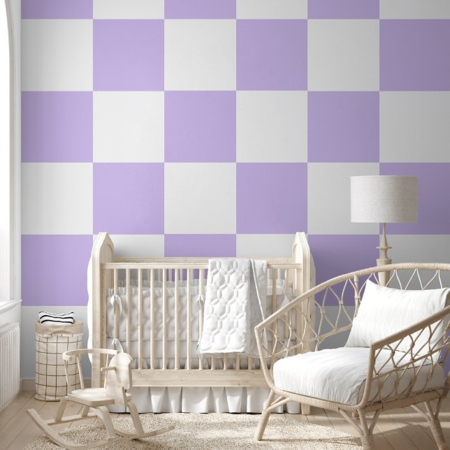 Papel Pintado Lavender Checkered (Niños)