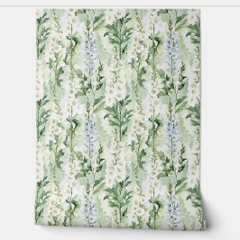 Papel Pintado Lavender White Delphinium Flowers  