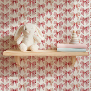 Papel Pintado Lazos de acuarela rosa