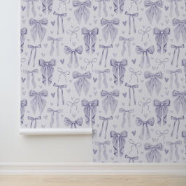 Papel Pintado Lazos de lila dibujados a mano sobre un suave fond
