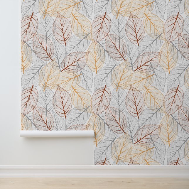 Papel Pintado Leafs Neutral Minimalista (Solicitud)