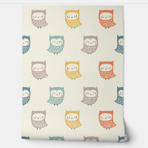 Lechuzas sin cortar con colores de caída en crema