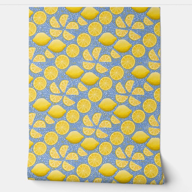 Papel Pintado Lemon Dash Wallpaper (Desenrollar)