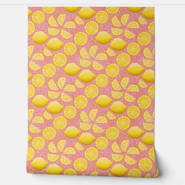 Papel Pintado Lemon Dash Wallpaper (Desenrollar)