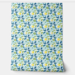 Papel Pintado Lemon Grove Mini Blue, Green, Yellow Organic