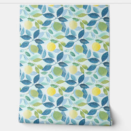 Papel Pintado Lemon Grove Petite - Azul, Verde, Amarillo - Orgán