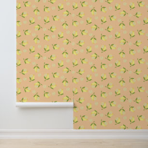 Papel Pintado Lemon Naranja
