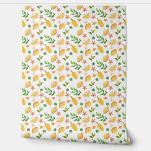 Papel Pintado Lemones acuarelas y popsicles