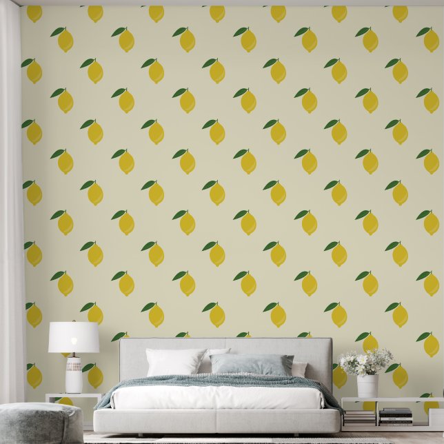 Papel Pintado Lemons Citrus Simple (Dormitorio)